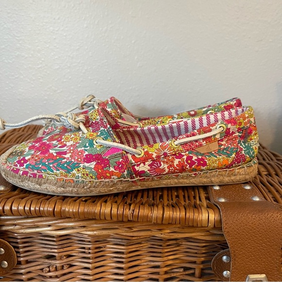 Sperry Top Sider Shoes Womens 8 Floral Espadrille Flats STS91860 Multicolor - Picture 5 of 9